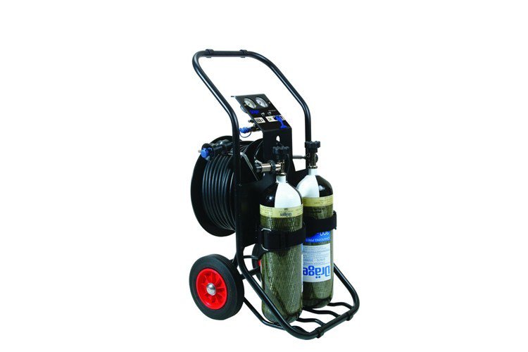 Dräger PAS AIRPACK 1 Trolley, Reducer and hose reel with 50 m hose