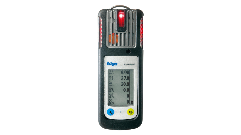 Drager X am 5600 personal monitor portable multi gas detector