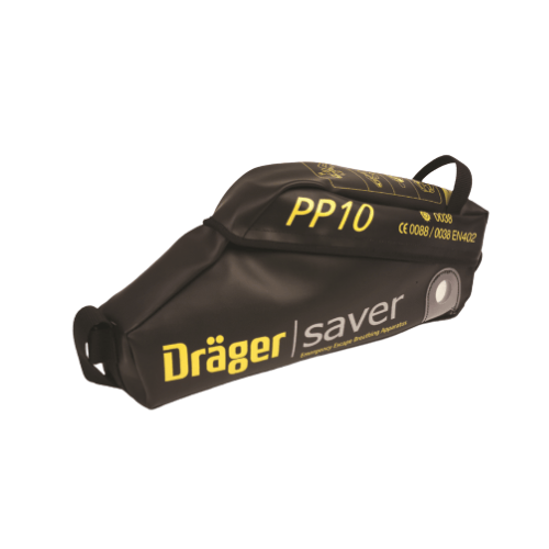 Dräger 3359748 SAVER PP10 A/S (FABRIC). Colour: black. Included with Panorama full face mask. 