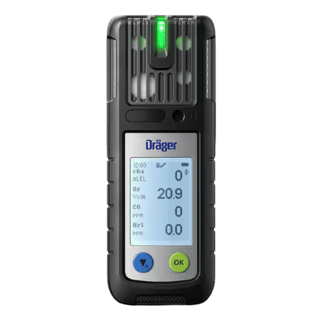 Drager X-am 2800, Ex, Oxygen O2, Carbon monoxide CO, Hydrogen Sulphide H2S, includes battery