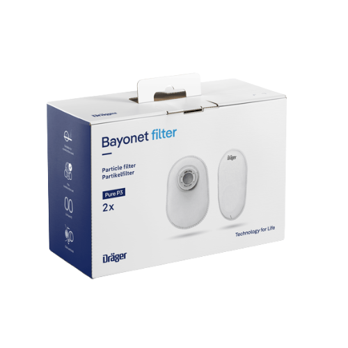 Dräger 3706495 Dräger Set 2 filters: Pure P3 R bayonet