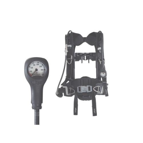 Dräger Dräger Breathing Apparatus 3709502 Dräger PSS AirBoss Active TCS, HA DIN Cylinder Thread Connection Modular Waistpad, Universal Cylinder Strap,Height Adjustable