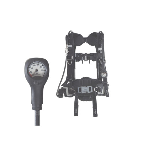 Dräger Dräger Breathing Apparatus 3716226 Dräger PSS AirBoss Active SCS, QC, HA Cylinder Quick Connect (300 bar)* Modular Waistpad, Single Cylinder Strap, Height Adjustable