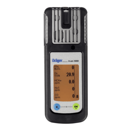 Drager X am 5000 multi gas detector personal monitor with display screen