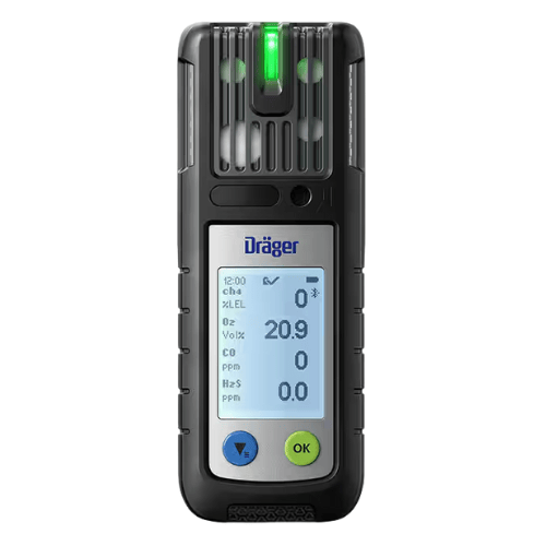Drager  X-am 2600 portable multi gas detector personal gas monitor with display screen and green light indicator