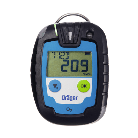 Drager Pac 6000 oxygen portable single gas detector personal gas monitor 