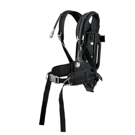 Dräger Dräger Breathing Apparatus Dräger PSS® 5000 DP Pneumatic Gauge single cylinder strap