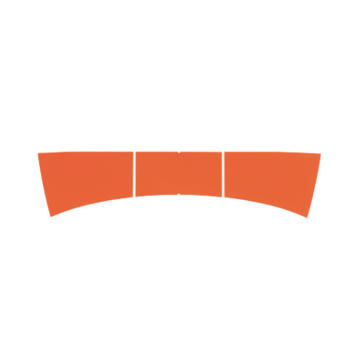 Dräger R79470 Dräger HPS7000 reflective strips back H2,orange