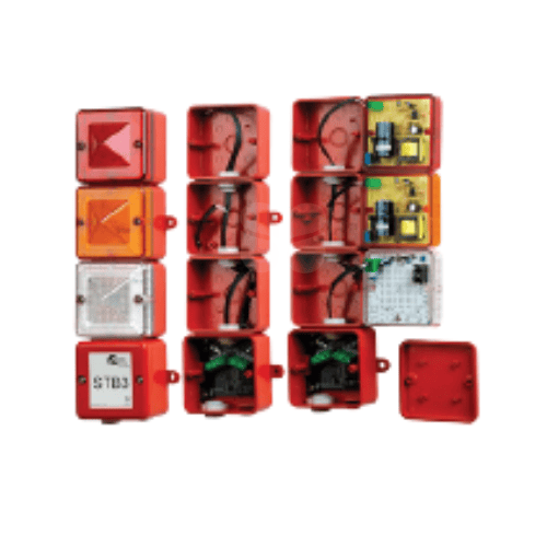 Honeywell Analytics Honeywell Audio/Visual Devices HASSTVXXABXXA Honeywell 24 Vdc, Safe Area, Signalling Tower, 5 Joules(Red(flashing), Amber(flashing), Green(steady)