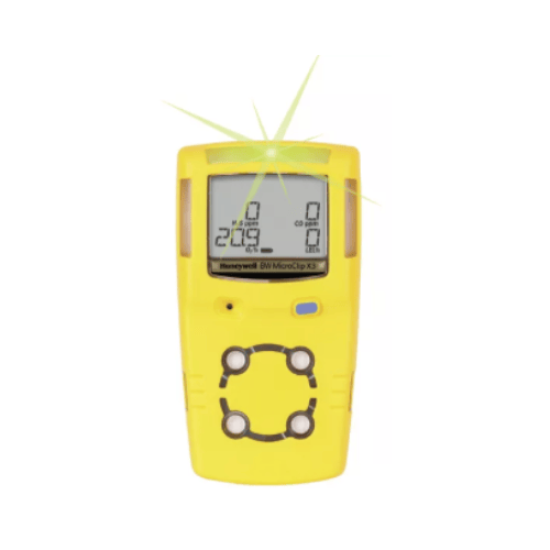 Honeywell BW Technologies Portables Honeywell BW MicroClip Series Europe Yellow Casing: MCX3-0U00-Y-EU Honeywell GasAlertMicroClip X3 1-Gas Detector %LEL (Unfiltered) - Yellow (Europe/UK/North America)