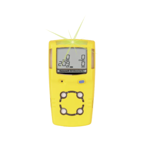 Honeywell BW Technologies Portables Honeywell BW MicroClip Series Europe Yellow Casing: MCXL-0W00-Y-EU Honeywell GasAlertMicroClip XL 1-Gas Detector %LEL(F) - Yellow (Europe/UK/North America)