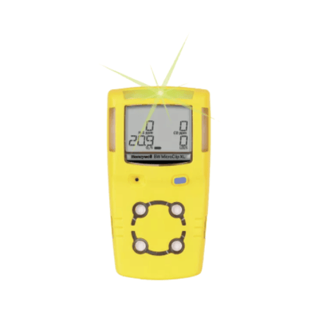 Honeywell BW Technologies Portables Honeywell BW MicroClip Series Europe Yellow Casing: MCXL-0W00-Y-EU Honeywell GasAlertMicroClip XL 1-Gas Detector %LEL(F) - Yellow (Europe/UK/North America)