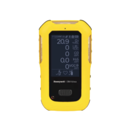Honeywell UK Yellow Housing - HU-X1W1H1M100-Y-U Honeywell BW™ Ultra 4-gas detector (O₂, LEL, H₂S, CO) Yellow Housing (Europe/UK/North America)