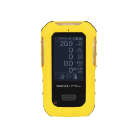 Honeywell Europe Yellow Housing - HU-X1W1H1M1B1-Y-E Honeywell BW™ Ultra 5-gas detector (O₂, LEL, H₂S, CO, CO₂ IR) Yellow Housing (Europe/UK/North America)