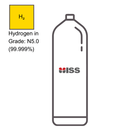 Industrial Safety Services Calibration Gas ISS Calibration Gas Hydrogen (Grade N5.0) P/N:C006133