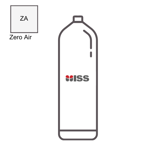 Industrial Safety Services ISS Calibration Gas Zero Air Cylinder Type: 8AL P/N:C012100