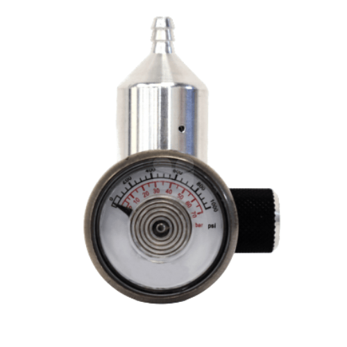 Industrial Safety Services ISS Gas Regulator - 725 Hybrid Aluminium and Stainless Steel Fixed Flow Regulator Reg 0.5LPM P/N:C018925