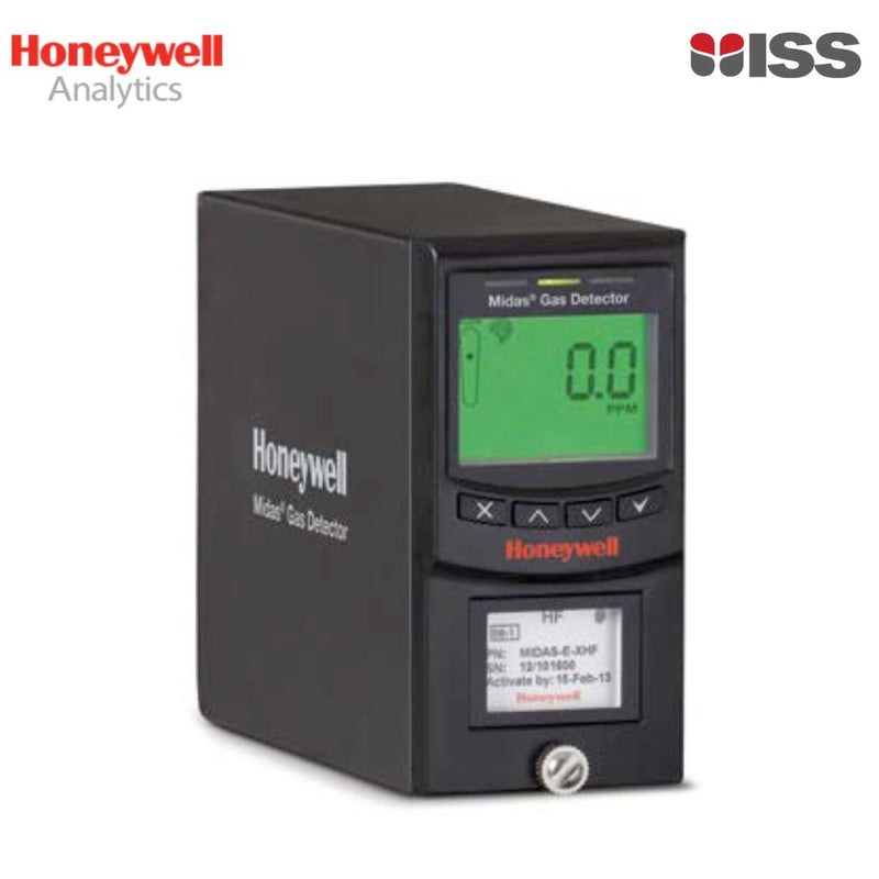 Honeywell Chlorine (Cl2) Range: 0.18-2 ppm, Fluorine (F2) Range: 0.36-4 ppm Midas® Transmitter and Sensor Cartridge Kit