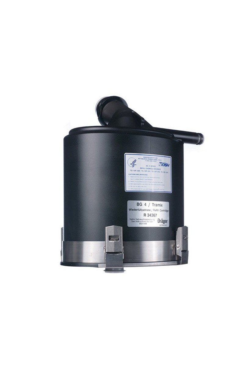 Dräger CO2 Absorber Refillable cartridge translucent, requires dust filter and Drägersorb Part No. R34367