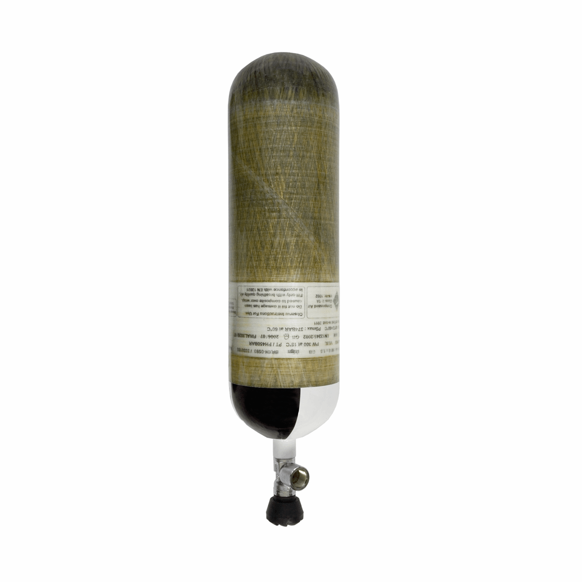 Dräger Dräger Breathing Apparatus Dräger Compressed Air Carbon Composite Cylinders 9 Litre 200 bar with In-line valve
