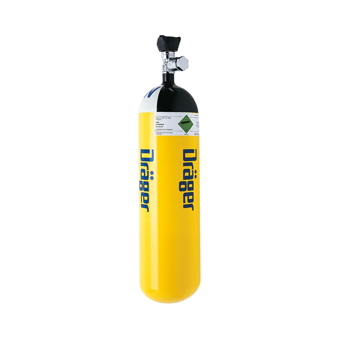Dräger Dräger Breathing Apparatus Dräger Compressed Air Steel Cylinders 6 Litre 200 bar with In-Line ratchet valve
