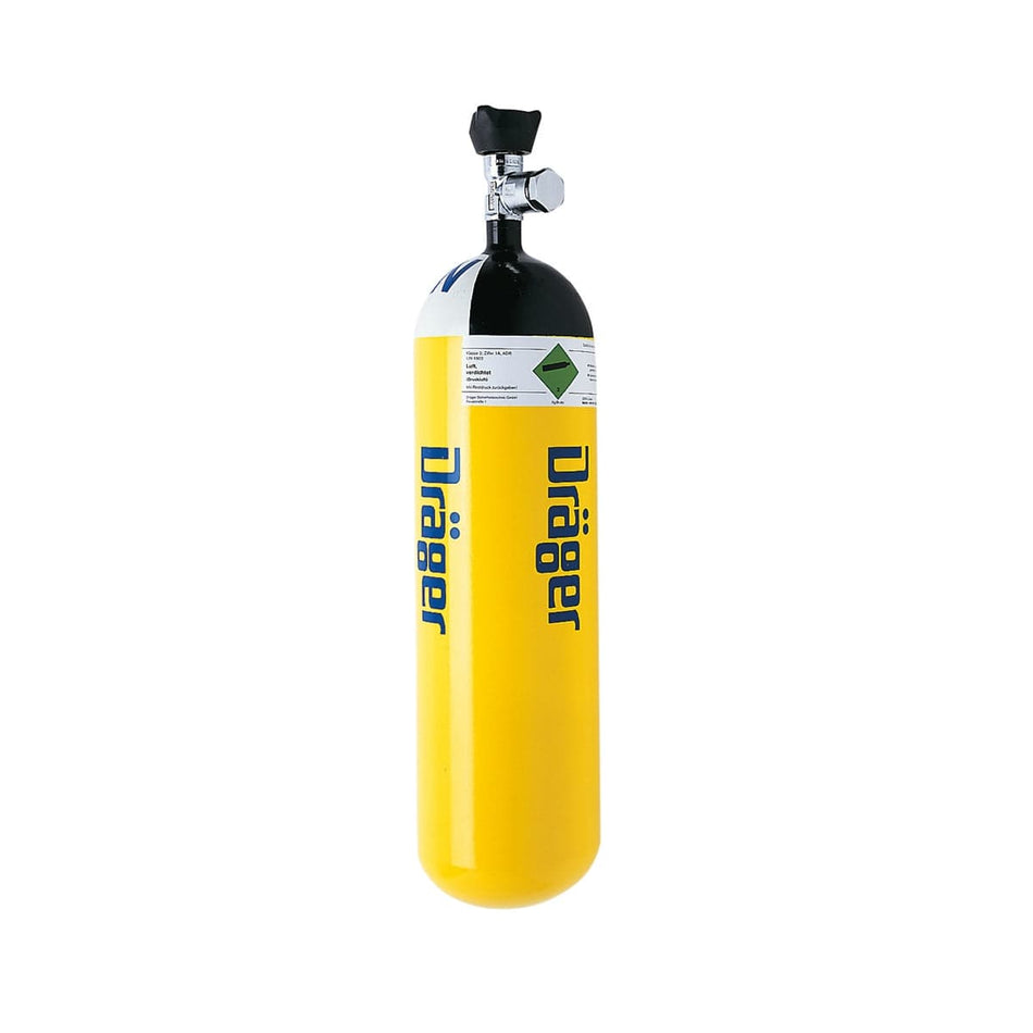 Dräger Dräger Breathing Apparatus Dräger Compressed Air Steel Cylinders 9 Litre 200 bar with In-Line valve